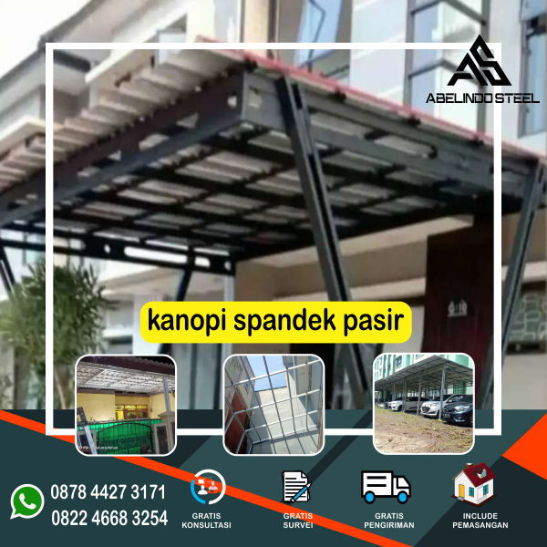 Kanopi Atap Spandek Pasir