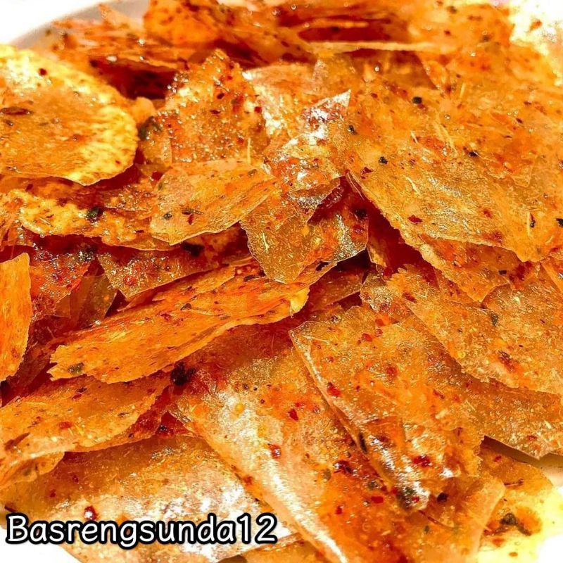 

KRIPCA Keripik Kaca Pedas Daun Jeruk kemasan 500gram gratis ongkir bayar ditempat