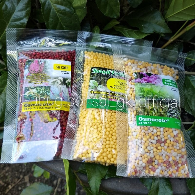 pupuk merah premium slow release,osmocote dekastar 19 10 13 pupuk NPK terbaik tanaman hias