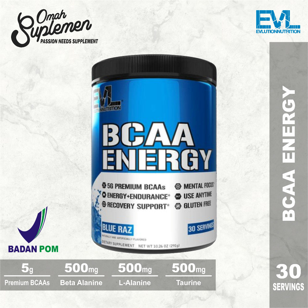 Evlution Nutrition EVL BCAA Energy 30 servings BCAA Powder