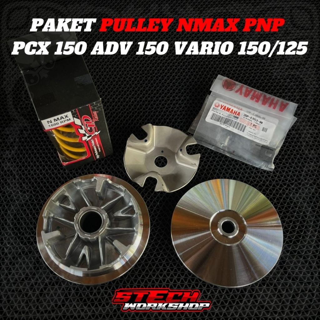 PULLEY RUMAH ROLLER NMAX PNP PCX 150 RUMAH ROLER NMAX 127 MM BUBUT CUSTOM BIG PULLEY VARIO 125-150