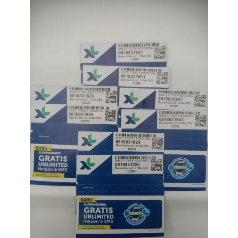 Nomor XL 10  Digit Prabayar Murah