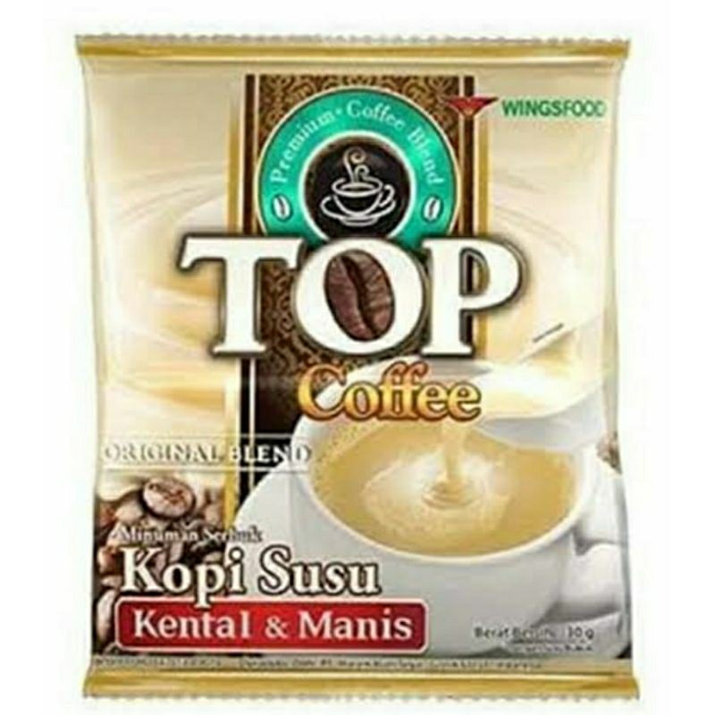 

TOP KOPI SUSU KENTAL MANIS RENCENG 30 gr x 12 pcs / TOP SKM / TOP KOPI MURAH
