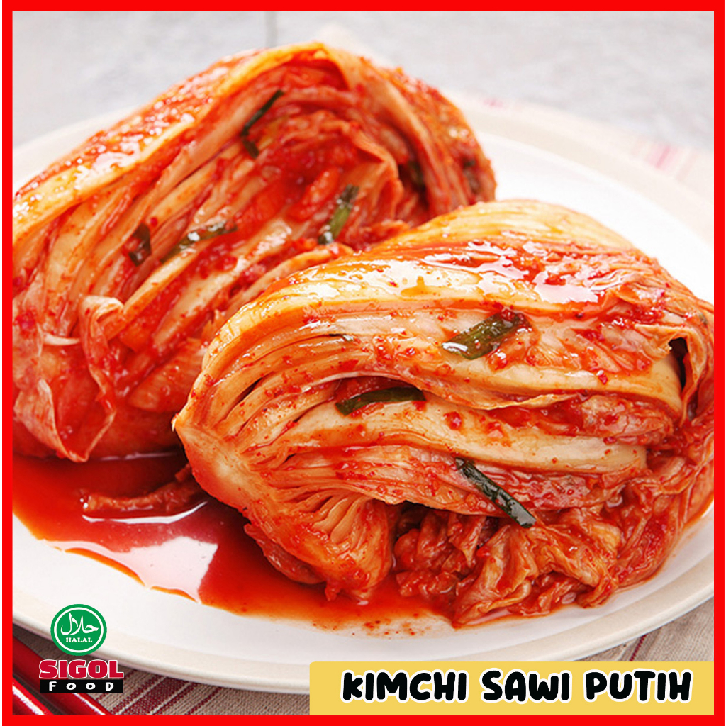 

Authentic Kimchi Korea-1 kg-Fresh Kimchi-Kimchi Sawi Putih-Khas Asinan Korea-Makanan Korea Halal