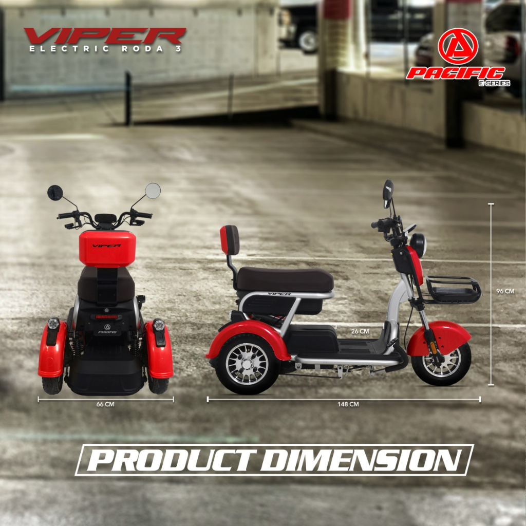Motor Listrik VIPER By Pasific Roda 3 motor listrik roda 3 , motor listrik murah