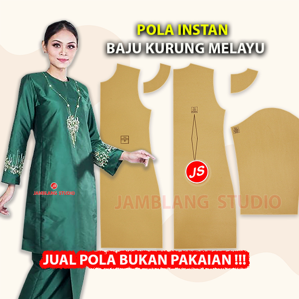 Pola Instan Baju Kurung Melayu
