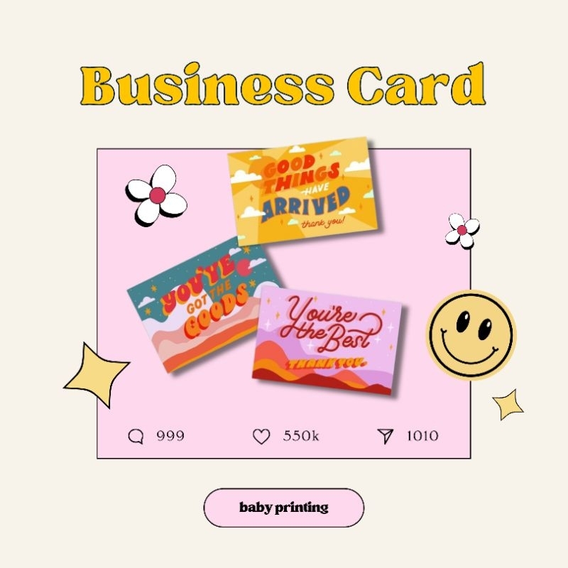 

[DENGAN BOX] Cetak Kartu Nama Custom