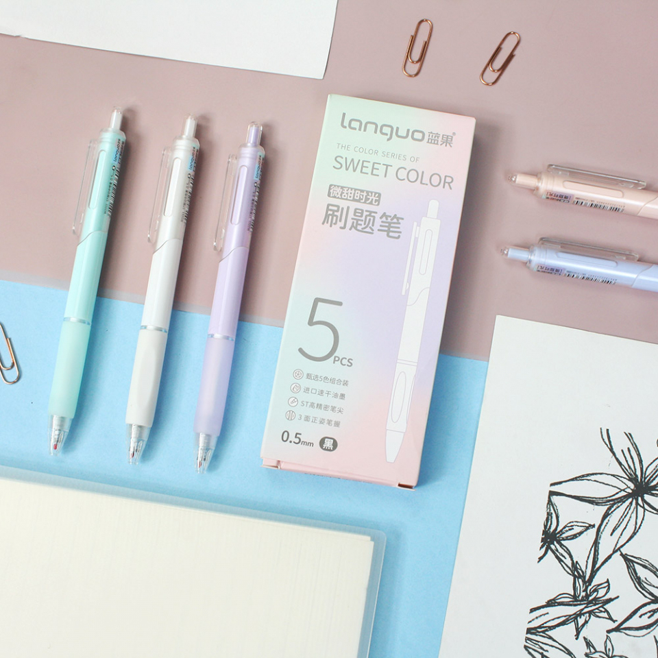 

Sweet Color Series Gel Ink Pen Set 5Pc [Creativ]