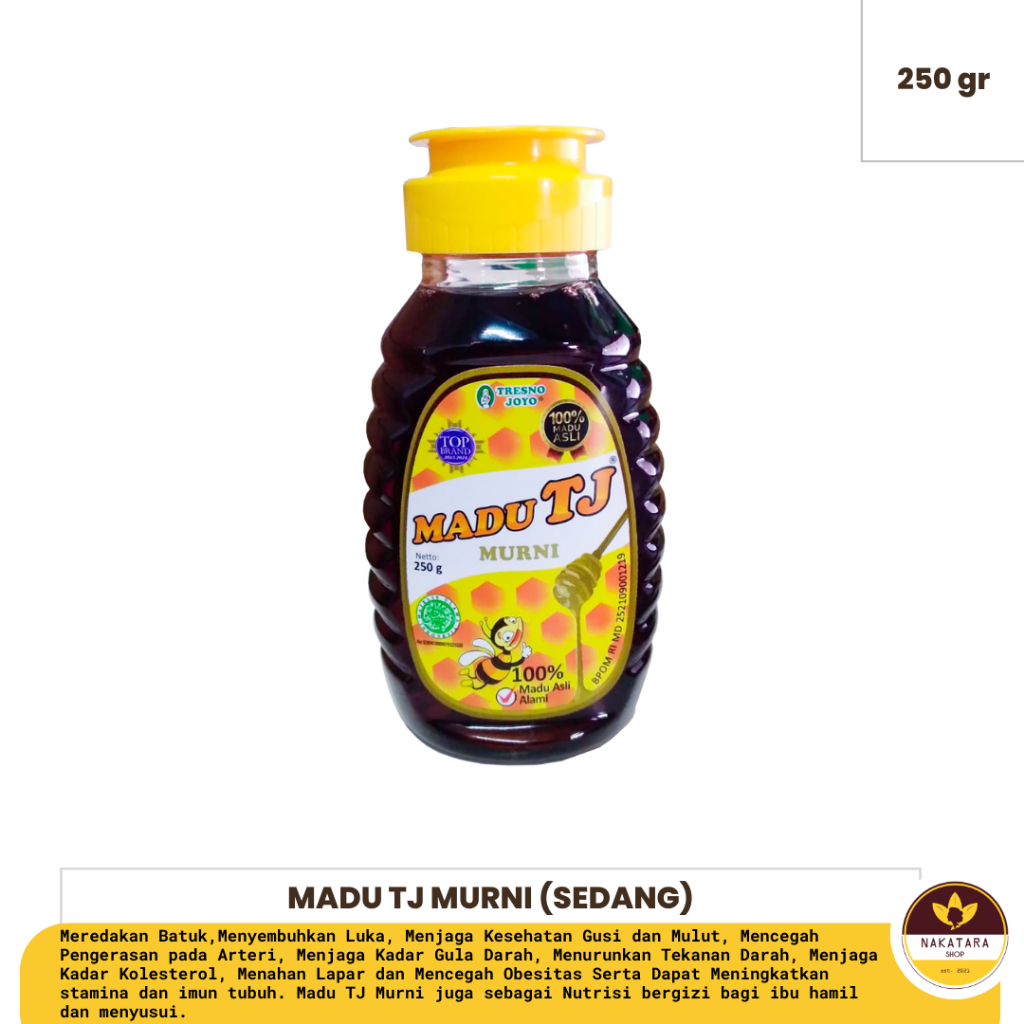 

MADU TJ MURNI UKURAN 250 GRAM (SEDANG)