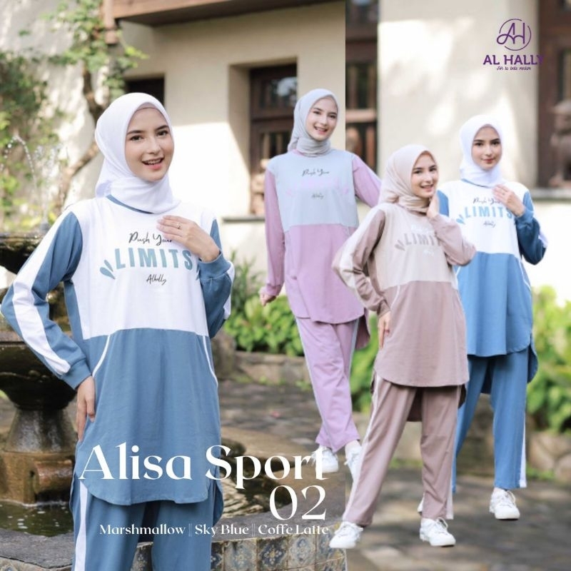 Baju Olahraga Wanita Alisa sport merk Alhally