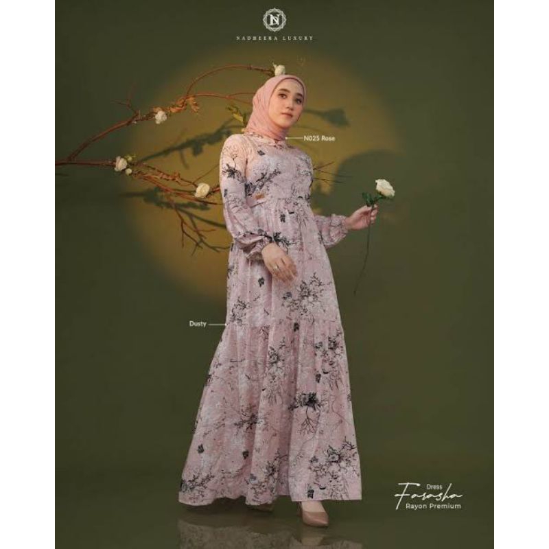 [original]Baju Gamis Dewasa Farasha Butterfly Dress Nadheera