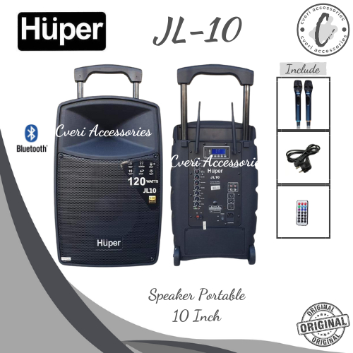 Huper JL10 Speaker Portable Aktif 10 Inch with Bluetooth Original JL-10