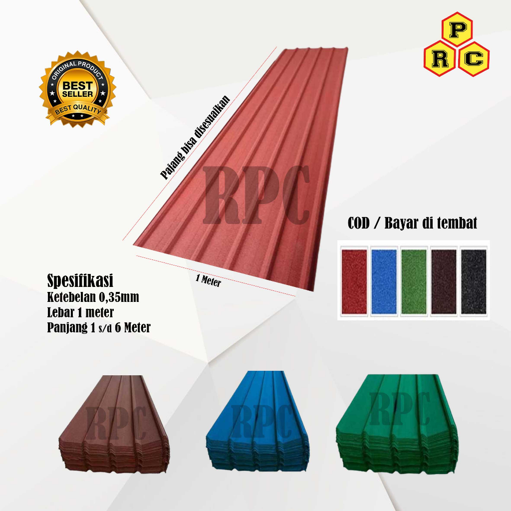 SPANDEK PASIR UNTUK ATAP genteng metal pasir