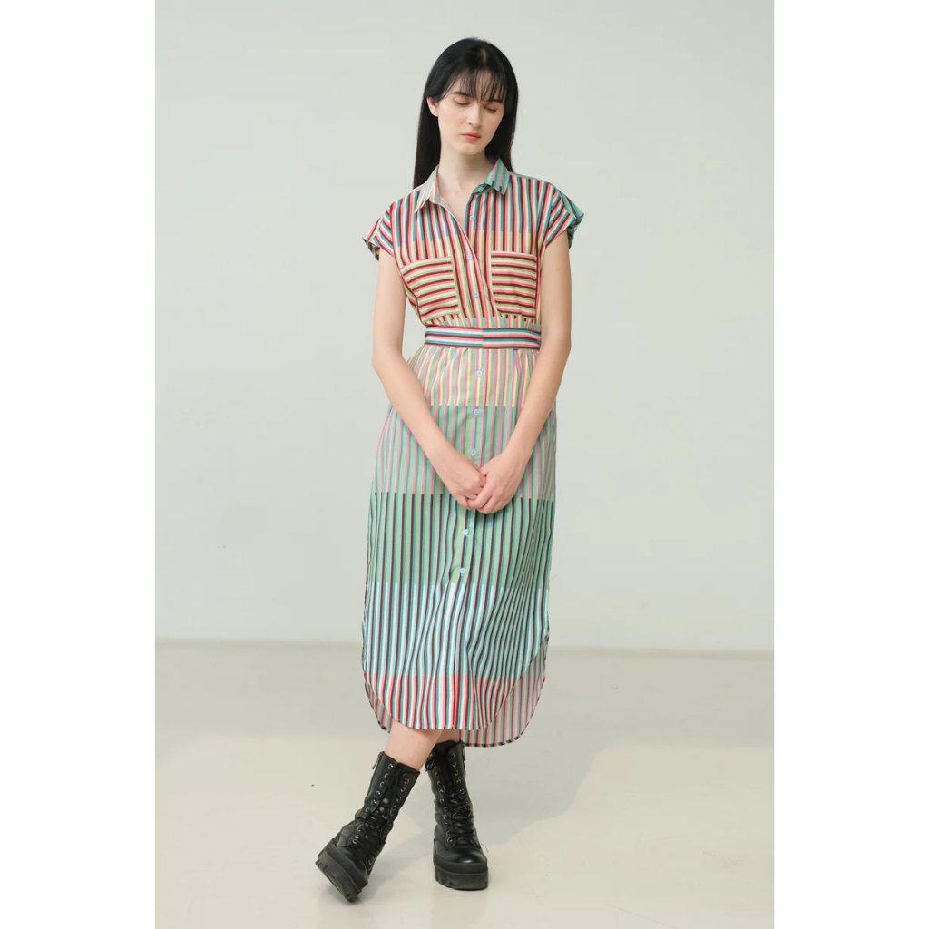 Kyrra x Cathy Sharon Lou Mimosa Shirt Dress