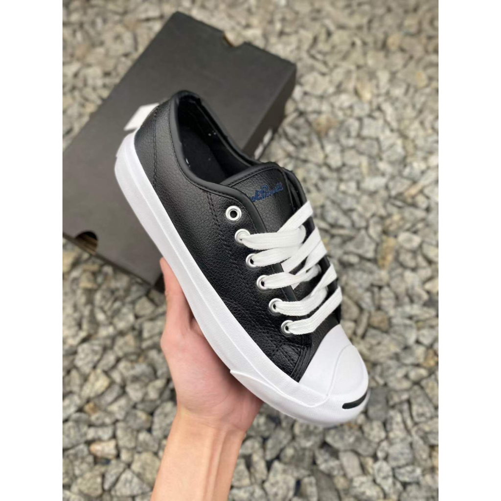 SEPATU JACK PURCELL LOW LEATHER BLACK
