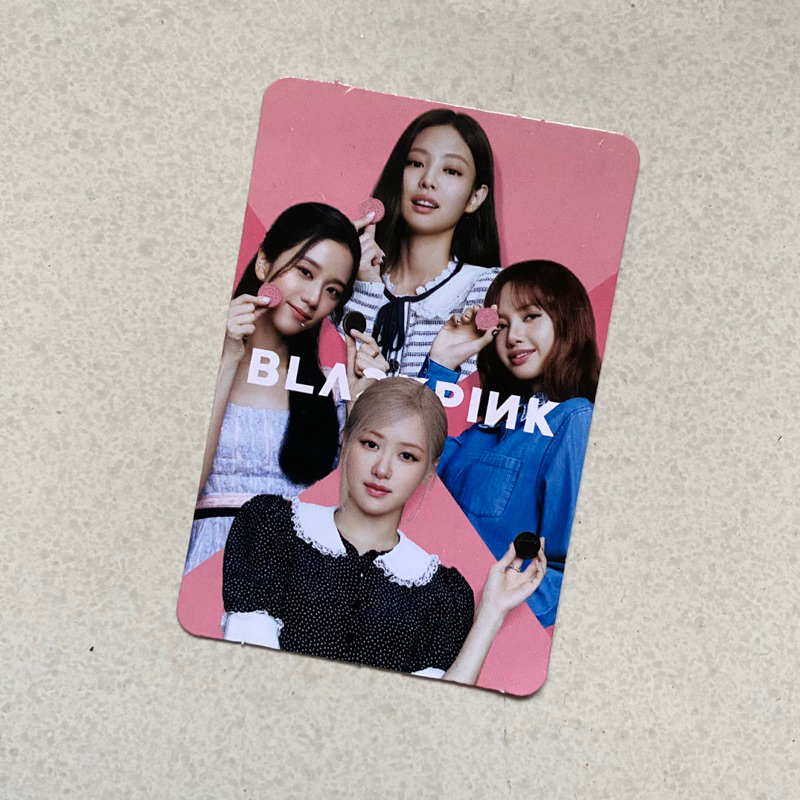 [Ready 1 Pcs] Photocard/PC OREO x Blackpink - No.05 (Full Member : Jennie, Lisa, Rose, Jisoo)
