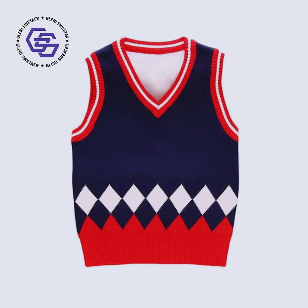 Rompi Rajut Anak Usia 3-10 Tahun Rompi Rajut Anak Murah Berkualitas Vest Rajut Anak TK SD