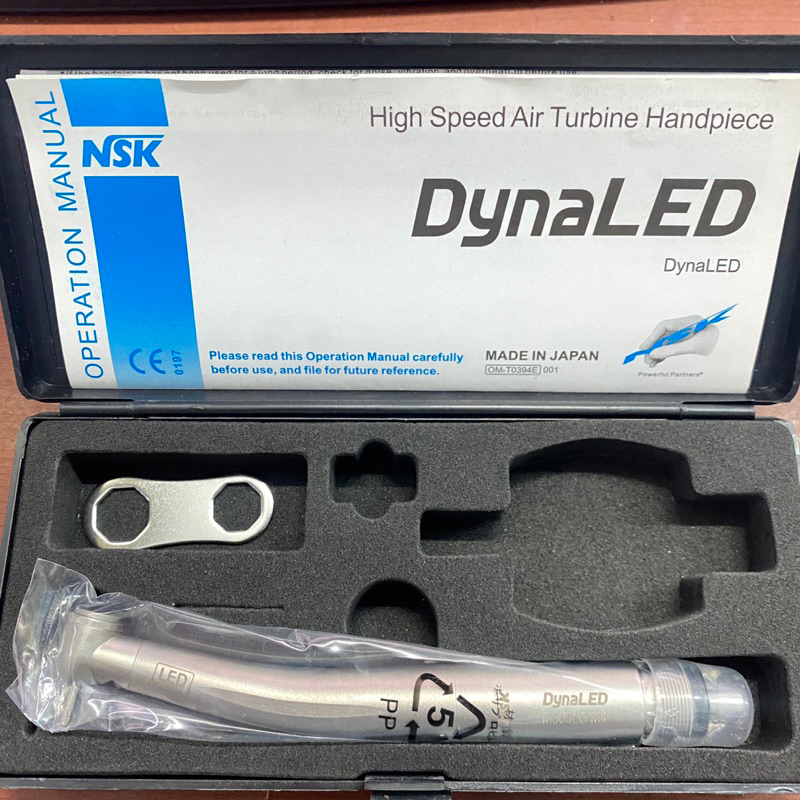 DENTAL NSK handpiece LED 4 hole push button Standar Head DynaLed