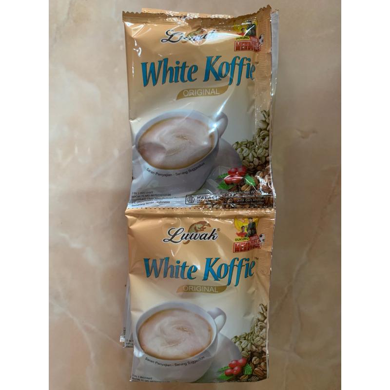 

luwak white koffie original 1 renteng isi 10pcs @20gr