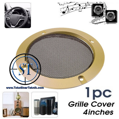 Grill Audio Cover Speaker 4" 125mm / Ram Speaker 4 Inch 4inch Penutup Lingkaran Speaker Tweeter Subw