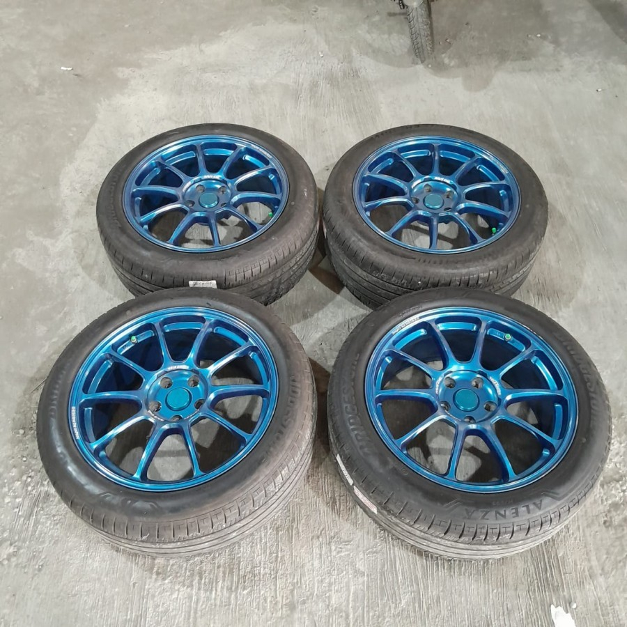 VELG BEKAS ZE40 R18X8 BAUT 5 PCD 5X114 ET40 + BAN 225 50 R18