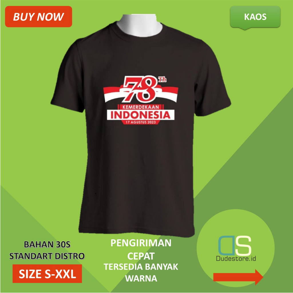 Kaos 17 Agustus 2023 Kaos Pria Hut RI Ke 78 Kaos kemerdekaan 17 Agustus Kaos 17 Agustus Coppel Dewas
