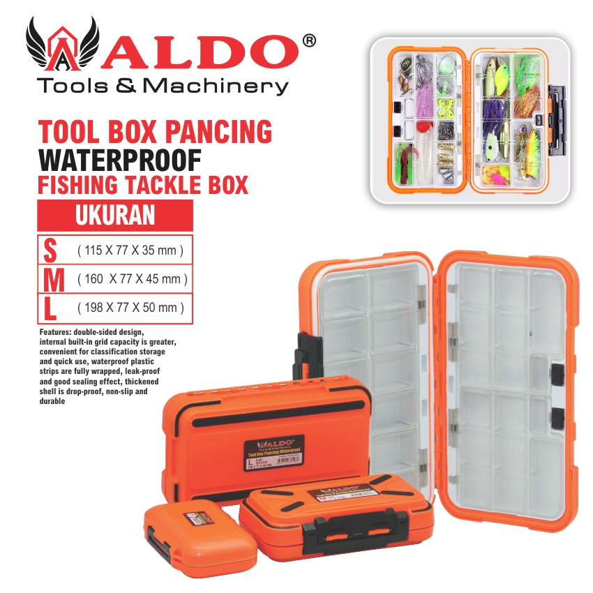 TOOL BOX PANCING WATERPROFF / TEMPAT PENYIMPANAN UMPAN PANCING