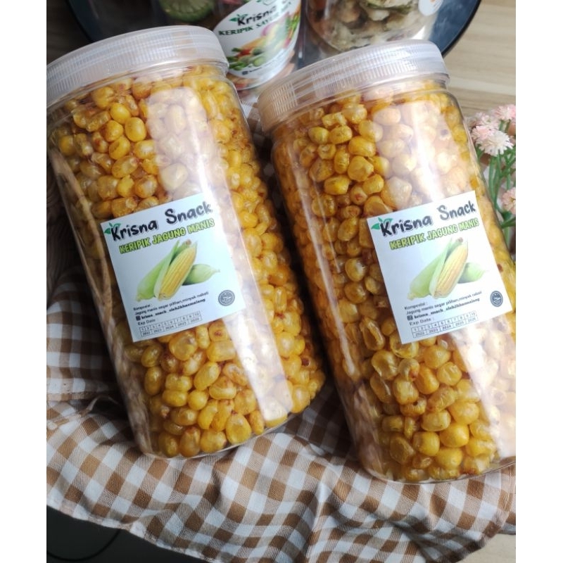

KERIPIK JAGUNG MANIS (CRISPY SWEET CORN) TOPLES 1000ML