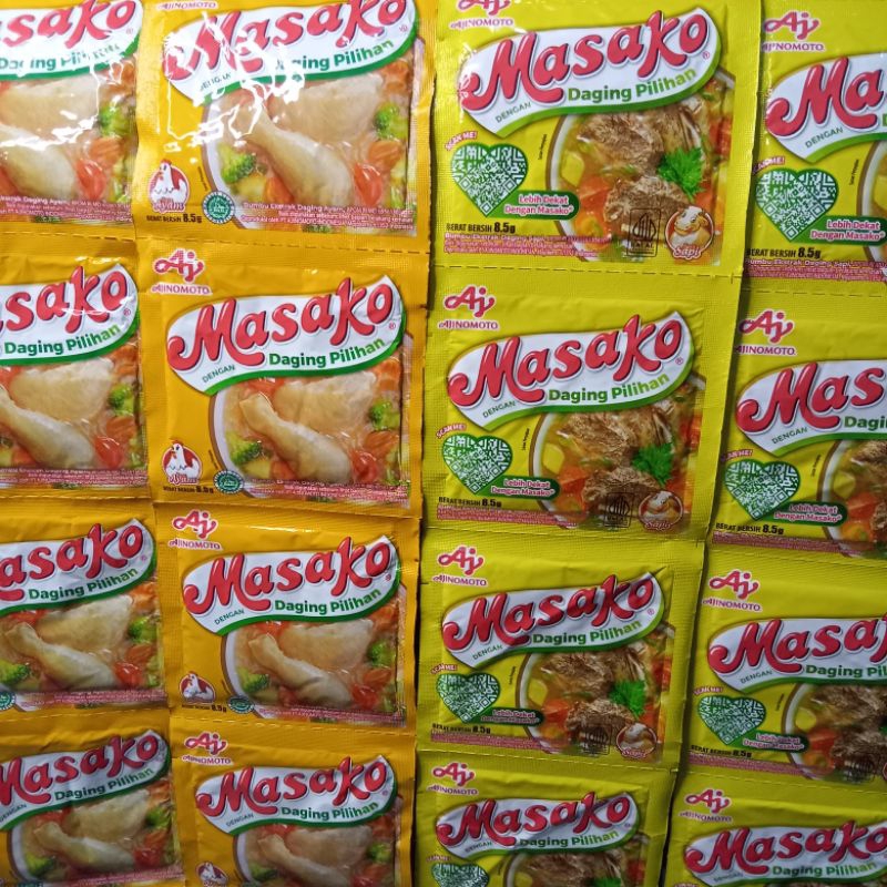 

Masako renceng isi 12 sachet rasa ayam sapi