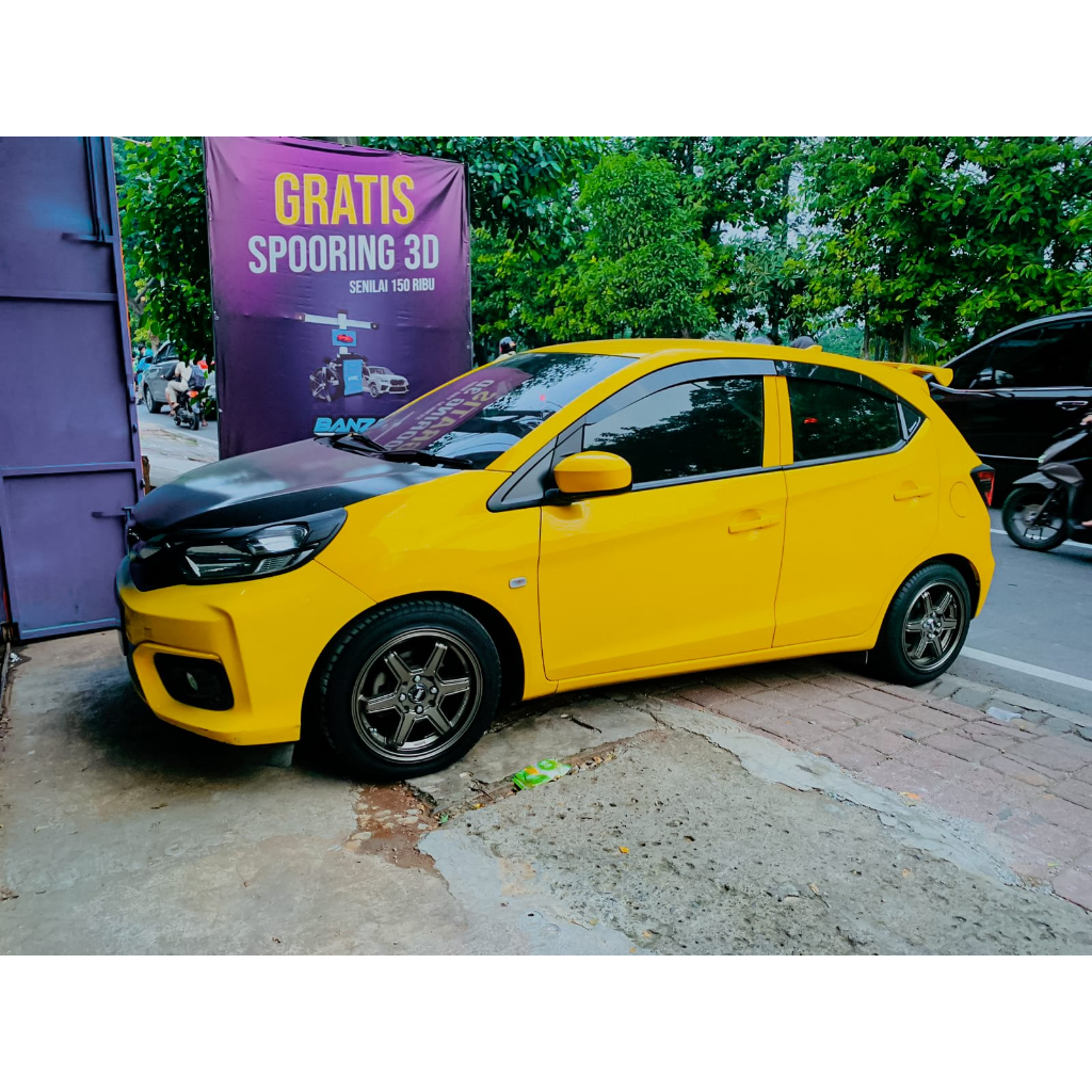 VELG RACING RING 15 MOBIL BRIO R15 HSR MINAS PALANG 6 BRONZE MODEL TE 37