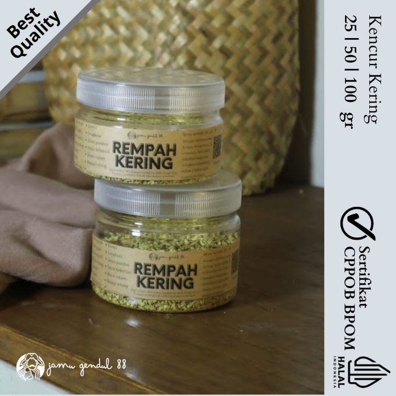 

Kencur Iris Kering | Rempah Kering by Jamu Gendul 88 | Kualitas Premium