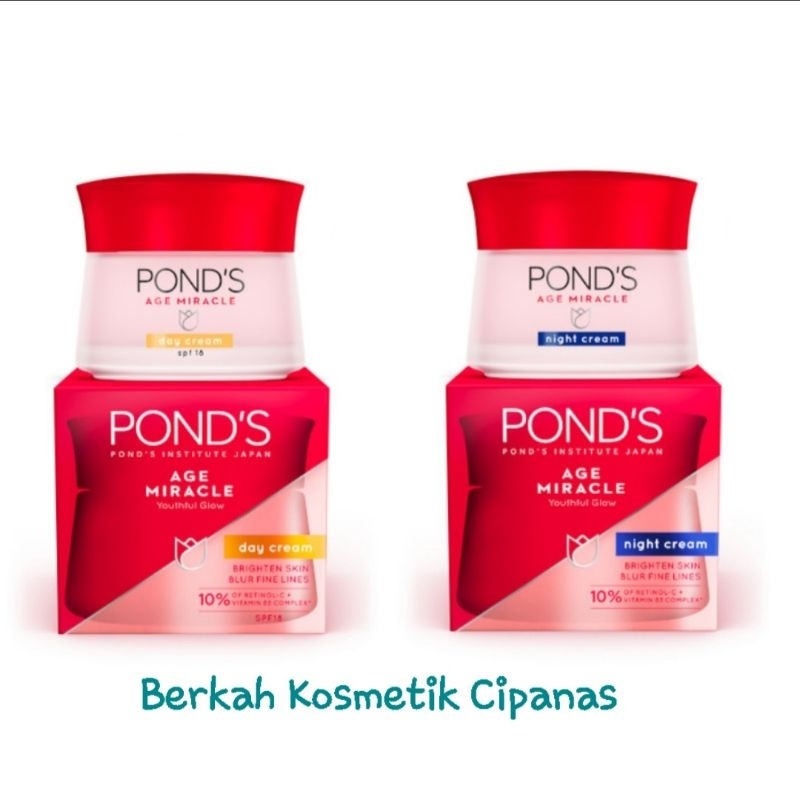 Ponds Age Miacle Day | Nigth Cream Siang Malam 10 g