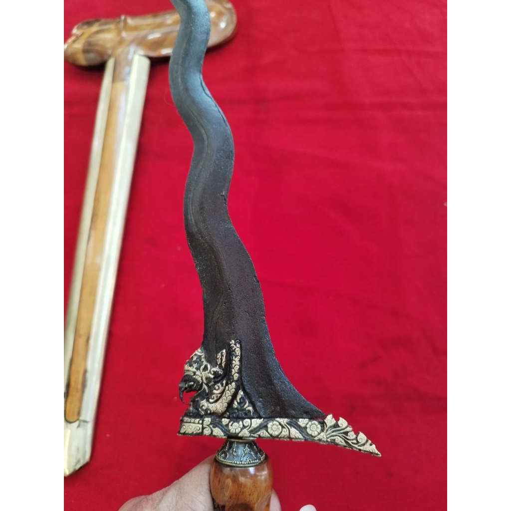 Keris Luk 11 Naga Liman Kinatah Emas