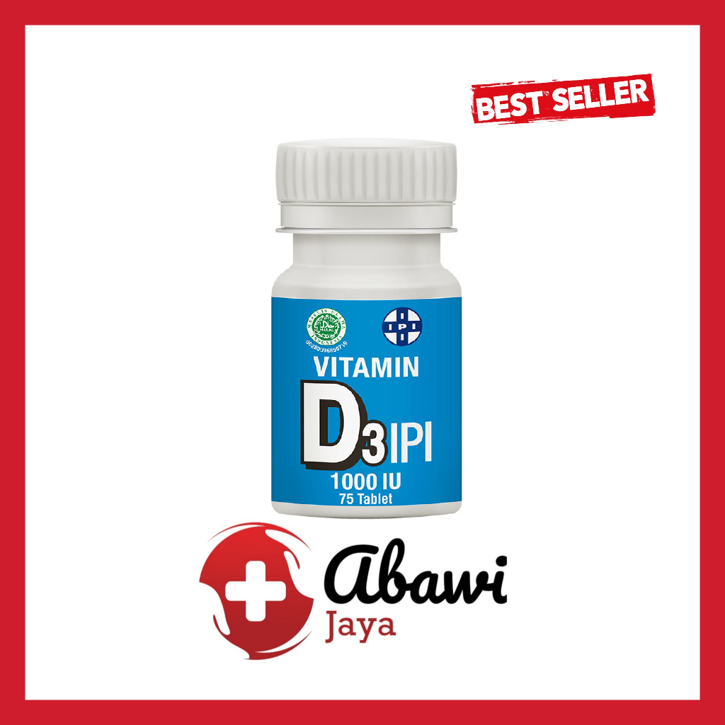 [AB] Vitamin D3 1000 IU IPI 75 Tablet / VITAMIN D3 IPI / IPI D3 VITAMIN