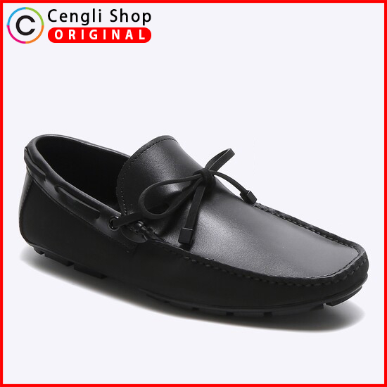EM95 EVERBEST SEPATU LOAFER PRIA ORIGINAL PANSUS KULIT ASLI ORI HITAM BLACK