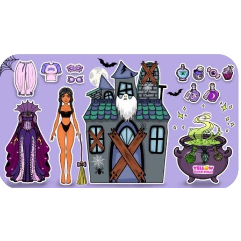 Paper Doll House Witch PENYIHIR Quiet Book