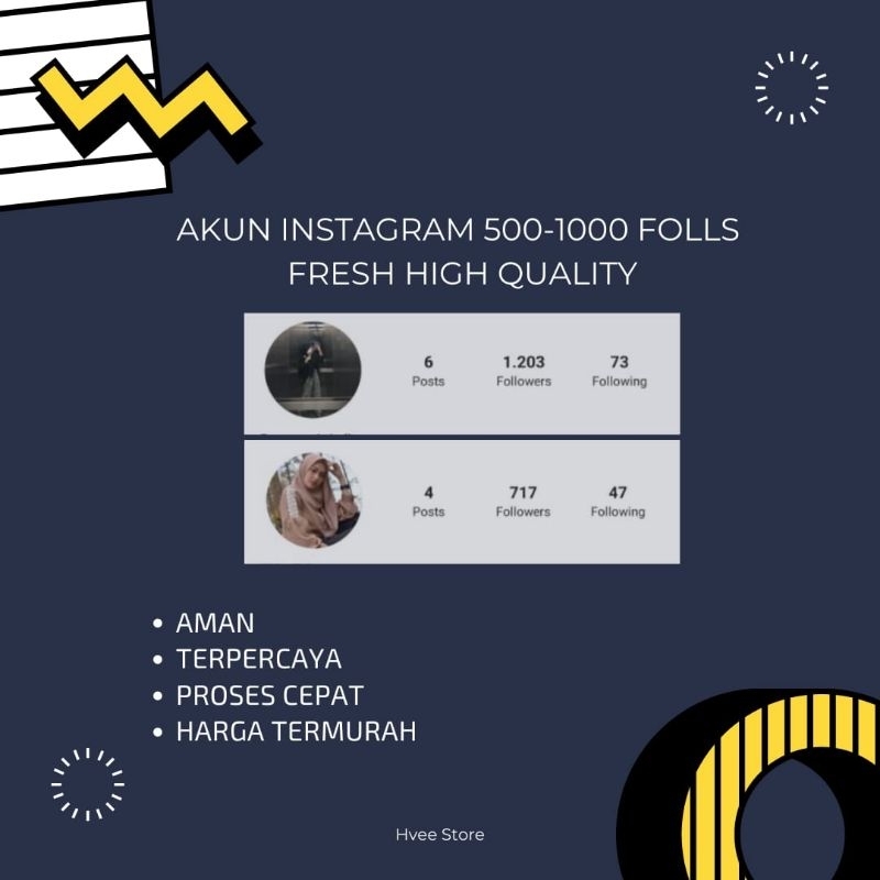 AKUN INSTAGR4M 1000 FOLLS HIGH QUALITY TERMURAH