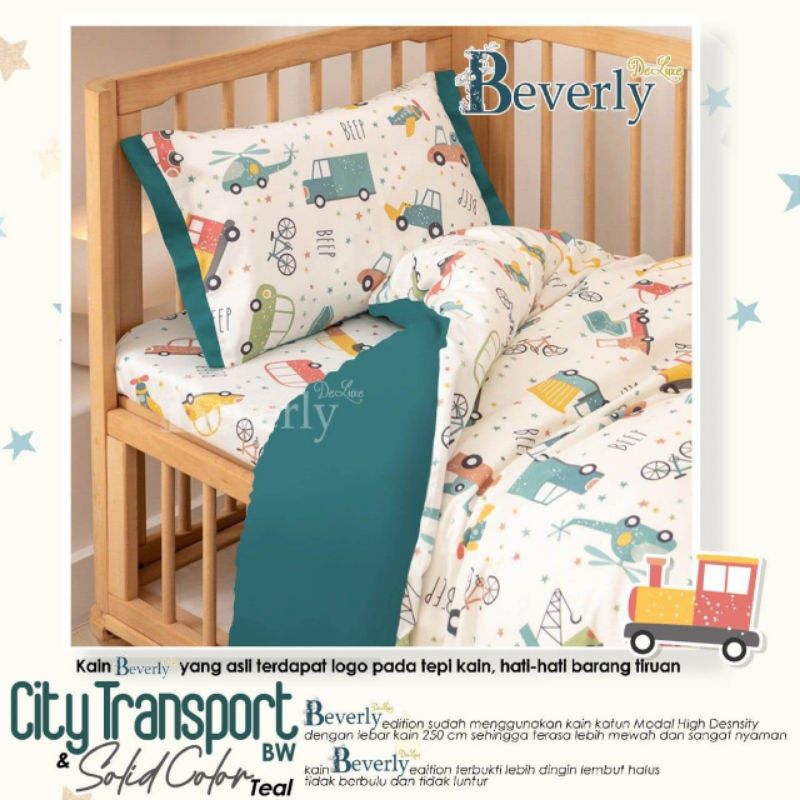 SPREI BEVERLY 120x200 MOTIF ANAK KATUN CVC
