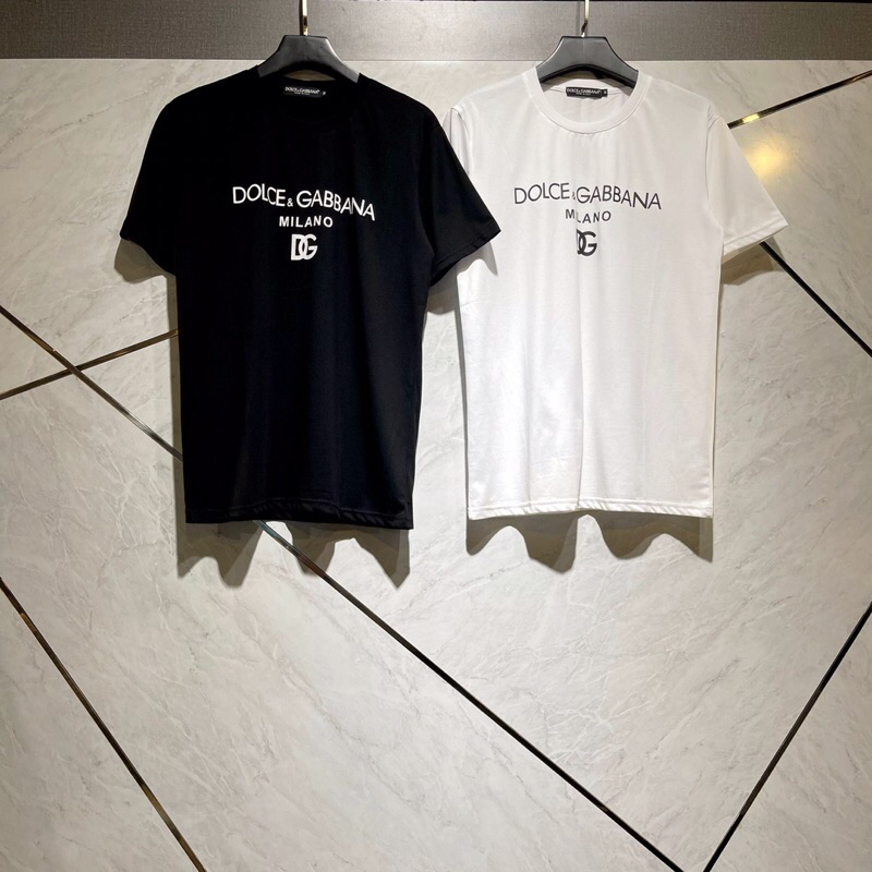 Kaos Gabbana Logo Black White