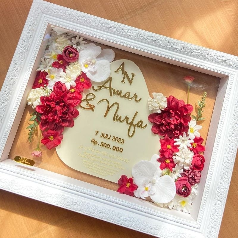 Mahar tetes air - Mahar Pernikahan - Mahar Pernikahan Bingkai - Bingkai Mahar