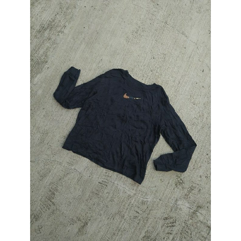 Ls Nike AS NSW Tee Boxy Patch Logo Leopard