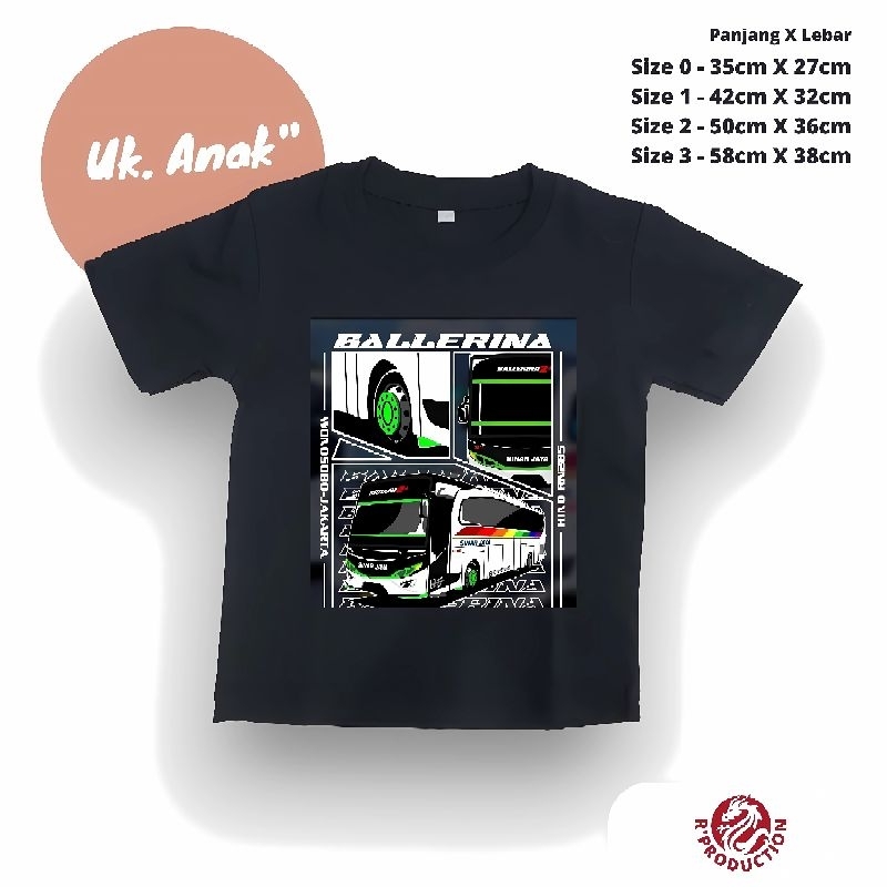 Kaos Bus Mania Anak Anak