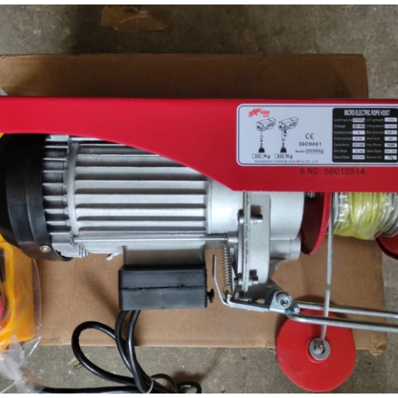 Electric Hoist Mini 1200Kg x 20 Meter NAGASAKI JAPAN

