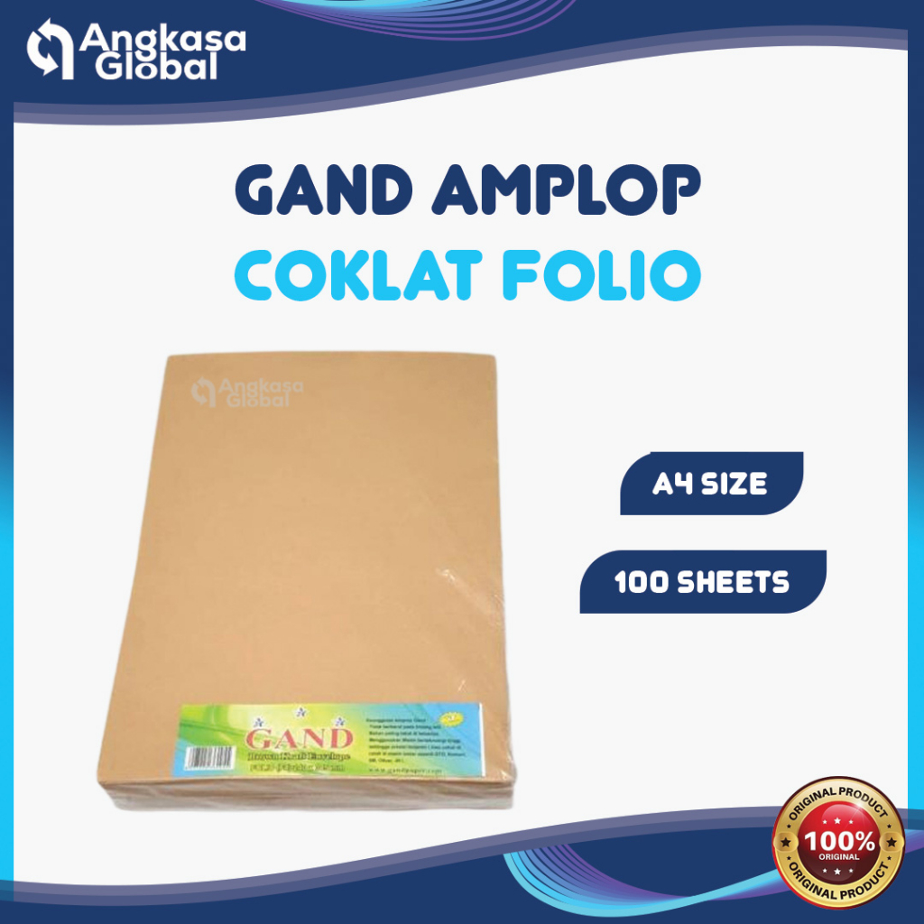 

GAND AMPLOP COKLAT FOLIO (1Pack)