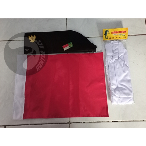 Atribut Paskibra Satu Set Lengkap - Set Perlengkapan Upacara