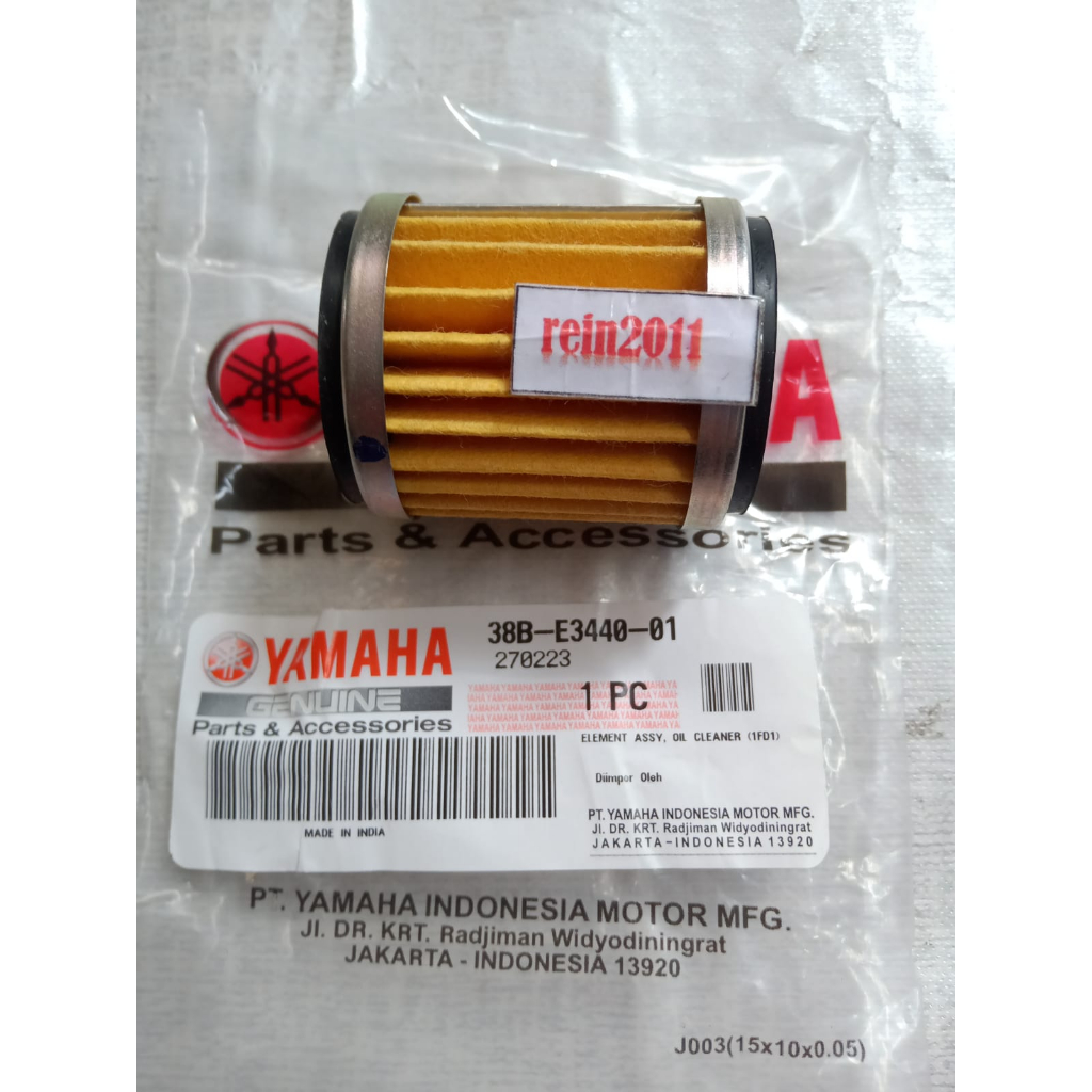 FILTER OLI WR155 WR 155 ASLI ORI YAMAHA 38B E3440 01