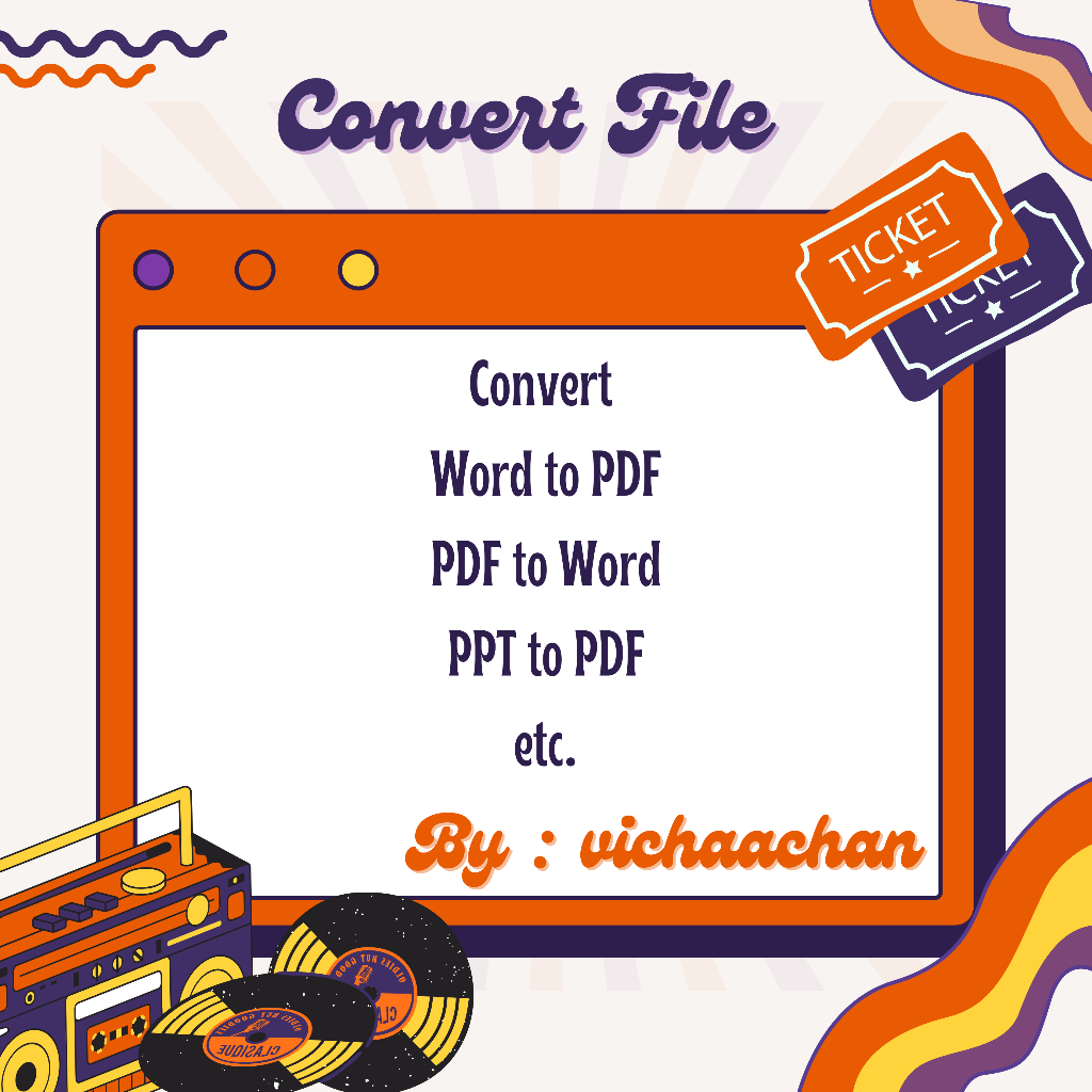 [VICHAACHAN] Jasa Convert File Dokumen | Konversi File Dokumen Word to PDF | dan lain-lain