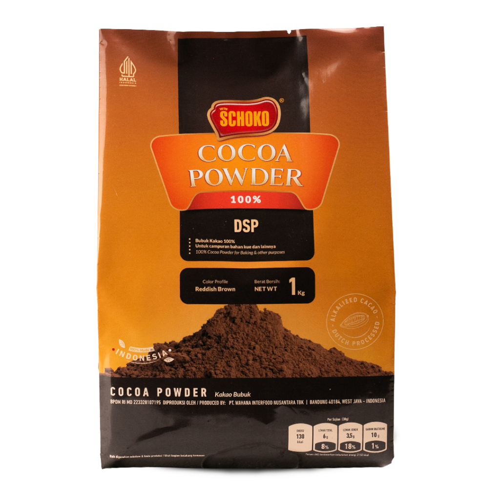 

SCHOKO DSP Cocoa Powder - 1 Kg / Coklat Bubuk High Fat 19/21