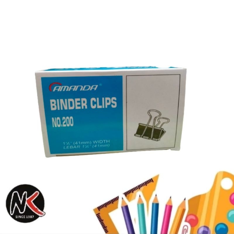 

Binder Clip/Clips/Klip Penjepit Kertas No. 200
