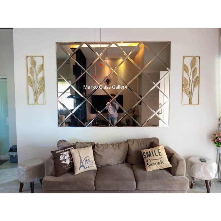 cermin bevel/kaca bevel/cermin bevel tempel/cermin dinding tempel/cermin bevel solo